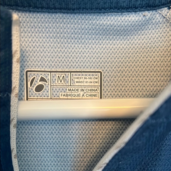 Retro Vintage Summer Bontrager Blue and White Men's Cycling Jersey SZ Medium - Picture 2 of 4